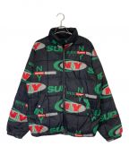 SUPREMEシュプリーム）の古着「NY Reversible Puffy Jacket」｜ブラック×グリーン×レッド