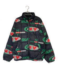 SUPREME（シュプリーム）の古着「NY Reversible Puffy Jacket」｜ブラック×グリーン×レッド