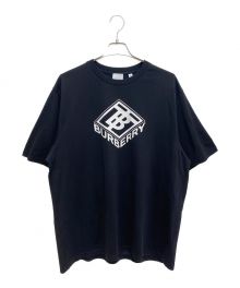 BURBERRY（バーバリー）の古着「Front Design T-shirt (フロントデザインカットソー)」｜ブラック