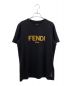 FENDI（フェンディ）の古着「ロゴコットンＴシャツ」｜ブラック