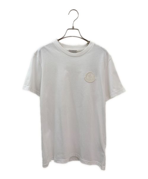 MONCLER（モンクレール）MONCLER (モンクレール) ロゴワッペンTシャツ ホワイト サイズ:Sの古着・服飾アイテム