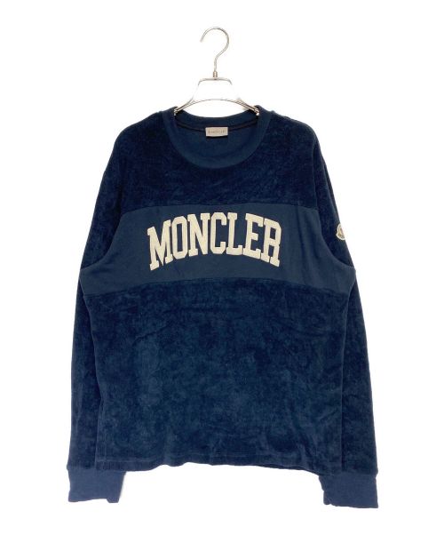 MONCLER（モンクレール）MONCLER (モンクレール) パイルロゴスウェット ネイビー サイズ:Mの古着・服飾アイテム