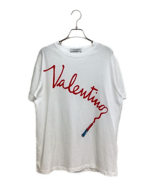 VALENTINO（ヴァレンティノ）VALENTINO (ヴァレンティノ) リップTシャツ ホワイト サイズ:XSの古着・服飾アイテム