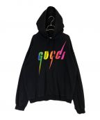 GUCCIグッチ）の古着「Blade Print Hoodie（ブレードプリントパーカー）」｜ブラック