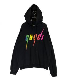 GUCCI（グッチ）の古着「Blade Print Hoodie（ブレードプリントパーカー）」｜ブラック