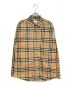 BURBERRY（バーバリー）の古着「20AW アームロゴプリントノヴァチェックシャツ」｜ベージュ