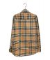 BURBERRY (バーバリー) 20AW アームロゴプリントノヴァチェックシャツ ベージュ サイズ:M：45000円