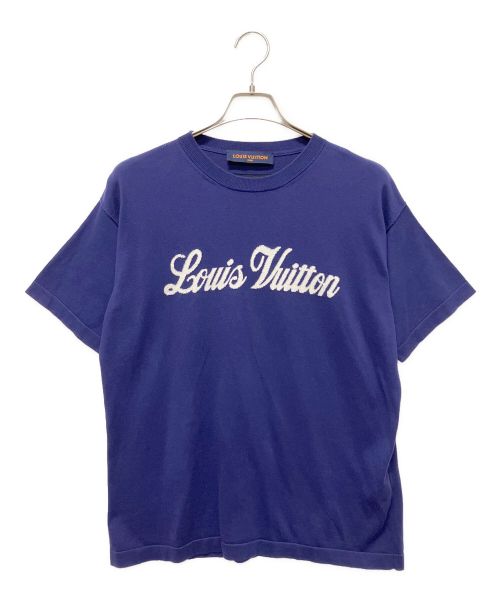 LOUIS VUITTON（ルイ ヴィトン）LOUIS VUITTON (ルイ ヴィトン) グラフィックロゴニットTシャツ ネイビー サイズ:XSの古着・服飾アイテム