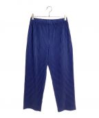 HOMME PLISSE ISSEY MIYAKEオムプリッセ イッセイ ミヤケ）の古着「Pleated pants（プリーツパンツ）」｜ネイビー