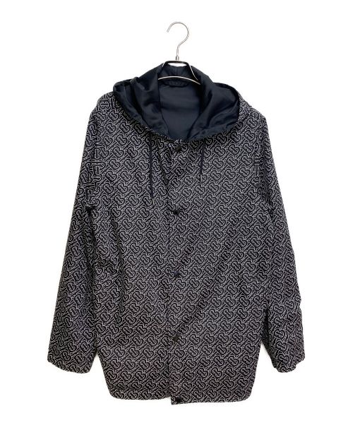 BURBERRY（バーバリー）BURBERRY (バーバリー) TB総柄リバーシブルナイロンジャケット ブラック サイズ:Mの古着・服飾アイテム