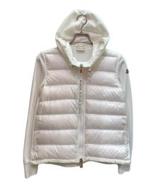 MONCLER（モンクレール）の古着「ダウン切替ジップパーカー」｜ホワイト