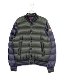 MONCLER（モンクレール）の古着「BRADFORD/ダウンジャケット」｜グリーン×ネイビー