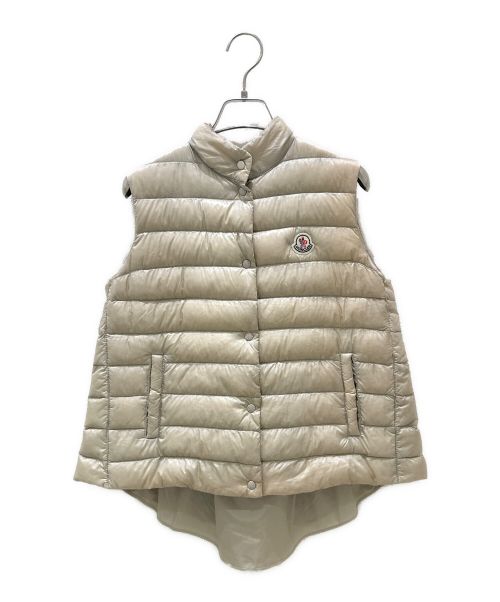 MONCLER（モンクレール）MONCLER (モンクレール) ダウンベスト ベージュ サイズ:1の古着・服飾アイテム