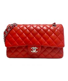 CHANEL（シャネル）の古着「マトラッセ25Wフラップチェーンショルダーバッグ」｜レッド