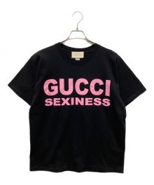 GUCCI（グッチ）の古着「SEXINESS Tシャツ」｜ブラック