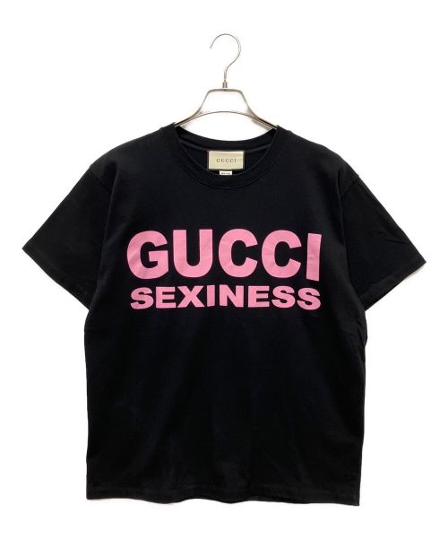 GUCCI（グッチ）GUCCI (グッチ) SEXINESS Tシャツ ブラック サイズ:XSの古着・服飾アイテム