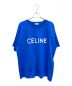 CELINE（セリーヌ）の古着「ルーズロゴTシャツ」｜ブルー