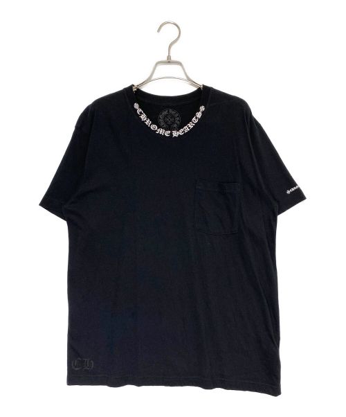 CHROME HEARTS（クロムハーツ）CHROME HEARTS (クロムハーツ) ポケットTシャツ ブラック サイズ:Lの古着・服飾アイテム