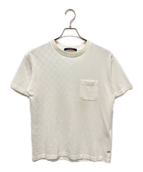 LOUIS VUITTON（ルイ ヴィトン）LOUIS VUITTON (ルイ ヴィトン) ダミエポケットTシャツ ホワイト サイズ:XSの古着・服飾アイテム