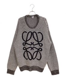 LOEWE（ロエベ）の古着「Loewe Anagram Alpaca Knit (ロエベアナグラムアルパカアナグラムニット)」｜グレー