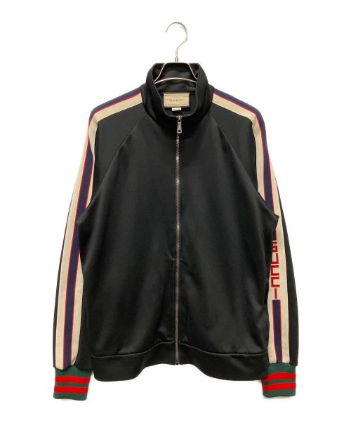 GUCCI（グッチ）GUCCI (グッチ) サイドラインテクニカルトラックジャケット ブラック サイズ:XLの古着・服飾アイテム