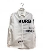 BURBERRYバーバリー）の古着「ホースフェリープリントシャツ」｜ホワイト