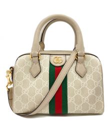 GUCCI（グッチ）の古着「ショルダーバッグ　オフディア」｜ベージュ