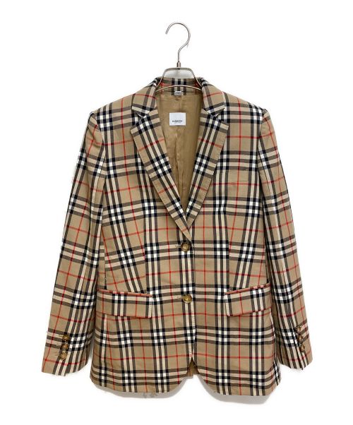 BURBERRY（バーバリー）BURBERRY (バーバリー) ノヴァチェック2Bブレザー ベージュ サイズ:36の古着・服飾アイテム