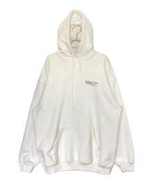 BALENCIAGA（バレンシアガ）の古着「POLITICAL CAMPAIGN HOODIE」｜ホワイト