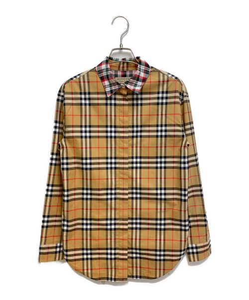 BURBERRY（バーバリー）BURBERRY (バーバリー) ノヴァチェックシャツ ブラウン サイズ:36の古着・服飾アイテム