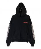 CHROME HEARTS×MATTY BOYクロムハーツ×マティ―ボーイ）の古着「Flower Chomper Hoodie」｜ブラック