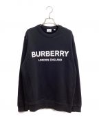 BURBERRYバーバリー）の古着「ロゴプリントスウェットシャツ」｜ブラック