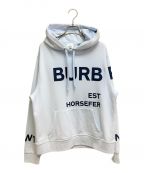 BURBERRYバーバリー）の古着「ホースフェリーパーカー」｜スカイブルー