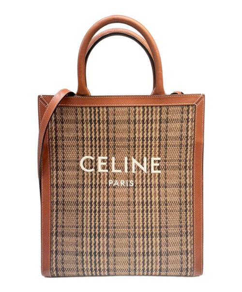 CELINE（セリーヌ）CELINE (セリーヌ) スモール バーティカルカバ ブラウン サイズ:スモールの古着・服飾アイテム