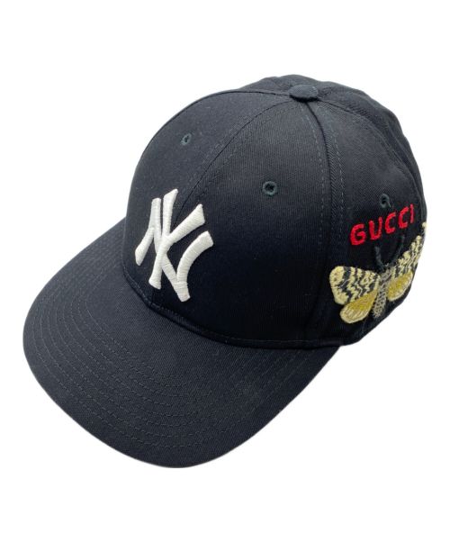 GUCCI（グッチ）GUCCI (グッチ) New Era (ニューエラ) キャップ ブラック サイズ:57-61の古着・服飾アイテム