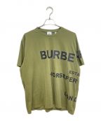 BURBERRYバーバリー）の古着「ホースフェリープリントロゴTシャツ」｜オリーブ