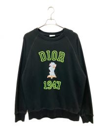 Christian Dior（クリスチャン ディオール）の古着「ダメージ加工Boddyリラックスフィットスウェット」｜ブラック