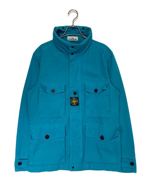 STONE ISLAND（ストーンアイランド）STONE ISLAND (ストーンアイランド) コットンコーデュラフィールドジャケット スカイブルー サイズ:Mの古着・服飾アイテム