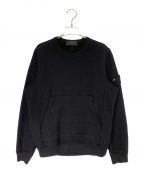 STONE ISLANDストーンアイランド）の古着「WOOL JERSEY SWEAT」｜ブラック