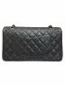 CHANEL (シャネル) マトラッセ25 Wフラップチェーンショルダーバッグ ブラック×シルバー金具 サイズ:25：830000円