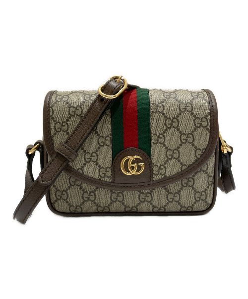 GUCCI（グッチ）GUCCI (グッチ) オフィディア ミニ ショルダーバッグ ベージュの古着・服飾アイテム