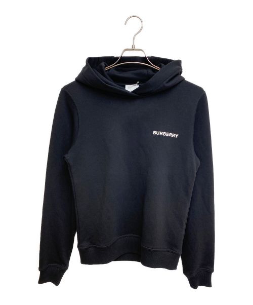 BURBERRY（バーバリー）BURBERRY (バーバリー) Logo Print Hoodie（ロゴプリントフーディ） ブラック サイズ:Sの古着・服飾アイテム