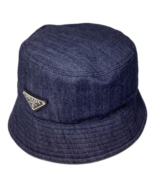 PRADA（プラダ）PRADA (プラダ) Denim bucket hat（デニムバケットハット） サイズ:Lの古着・服飾アイテム