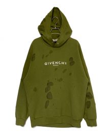 GIVENCHY（ジバンシィ）の古着「デストロイ加工パーカー」｜オリーブ