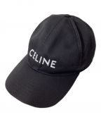 CELINEセリーヌ）の古着「Logo Baseball Cap（ロゴベースボールキャップ）」｜ブラック