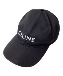 CELINE（セリーヌ）の古着「Logo Baseball Cap（ロゴベースボールキャップ）」｜ブラック