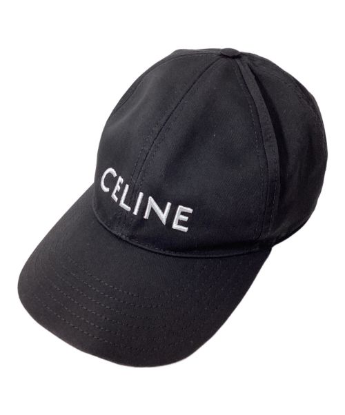 CELINE（セリーヌ）CELINE (セリーヌ) Logo Baseball Cap（ロゴベースボールキャップ） ブラック サイズ:Lの古着・服飾アイテム