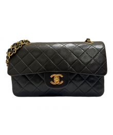 CHANEL（シャネル）の古着「マトラッセ23/Wフラップチェーンショルダーバッグ」｜ブラック×ゴールド金具