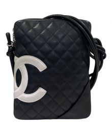 CHANEL（シャネル）の古着「ココマーク ミディアムポシェット」｜ブラック×ホワイト