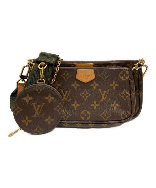 LOUIS VUITTON（ルイ ヴィトン）LOUIS VUITTON (ルイ ヴィトン) ミュルティ ポシェット アクセソワール/ショルダーバッグ カーキの古着・服飾アイテム